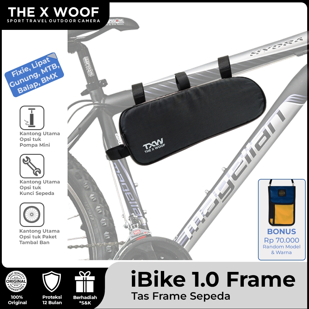 Jual Ada-BONUS iBike1Frame Tas Frame Sepeda Anti Cipratan Air Tas ...