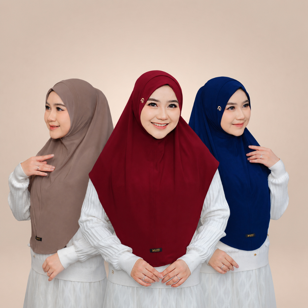 Jual Daffi Hijab Abel Series - Hijab Bergo Instan Jersey Non Pad ...