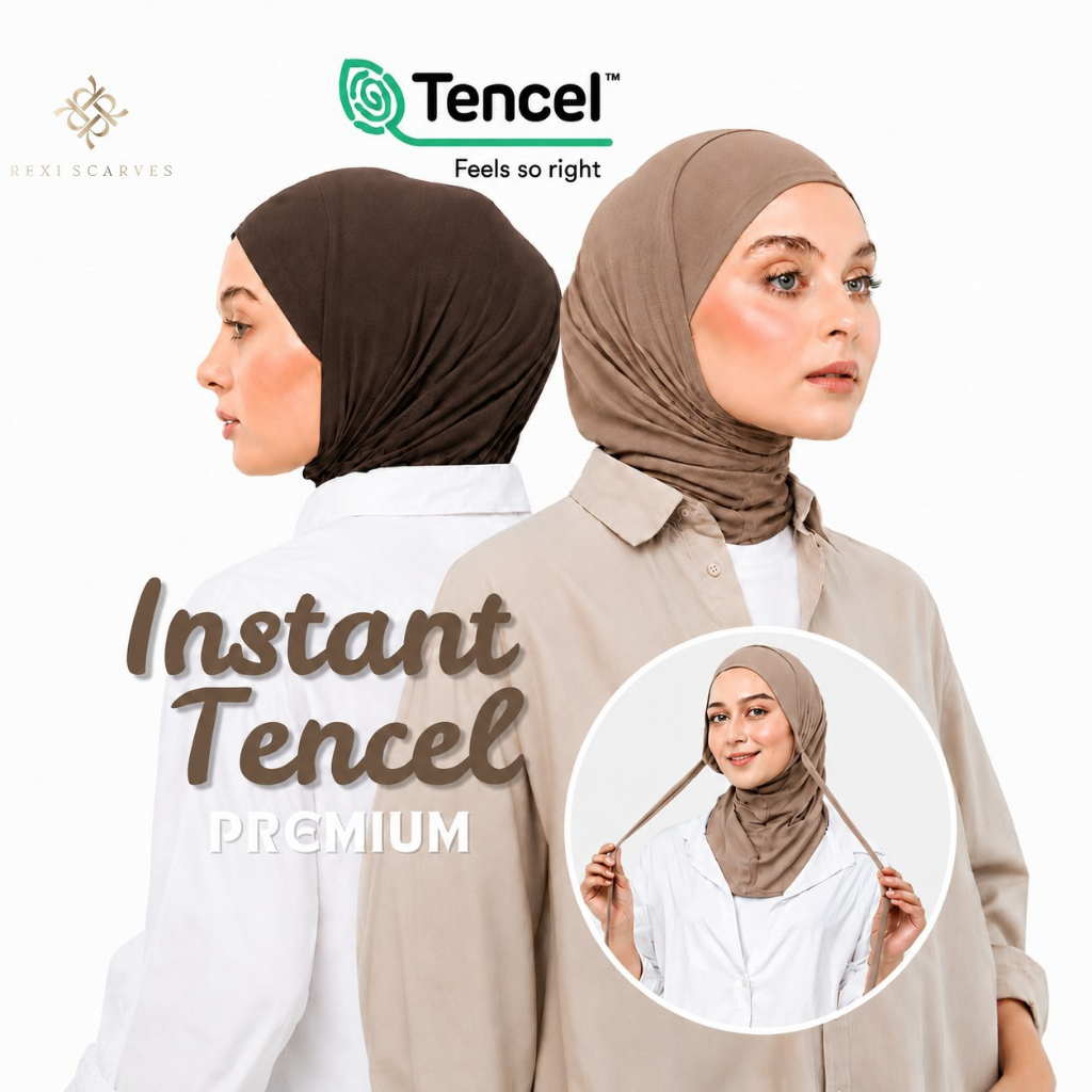 Jilbab Instan Kaos Rayon Cooltct Tencel Size S Kerudung Bergo Instan Kaos Hijab Instan