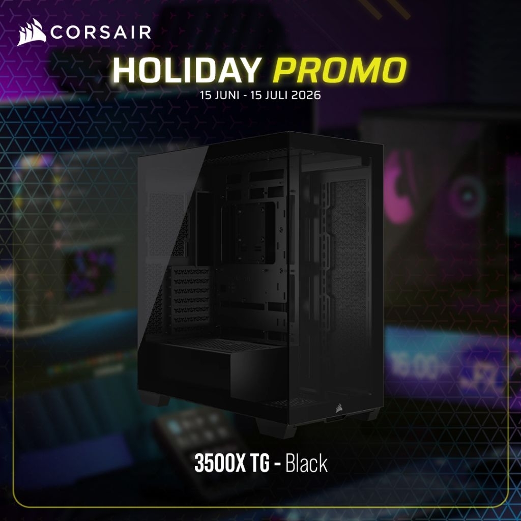 Jual CORSAIR 3500X Mid-Tower ATX PC Case | Shopee Indonesia