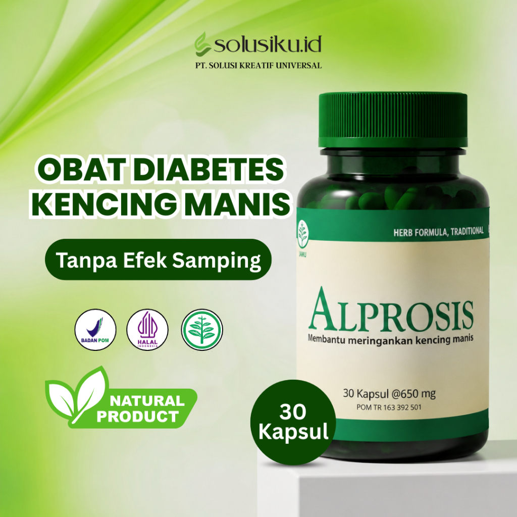 Obat Diabetes dan Kencing Manis ALPROSIS Isi 30 Kapsul Sudah BPOM