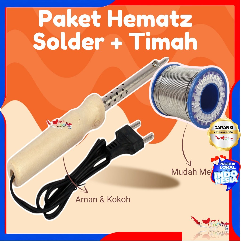 Jual SOLDER 40w Paket Timah / PEMANAS TEMBAGA / Soldering Iron 40w ...