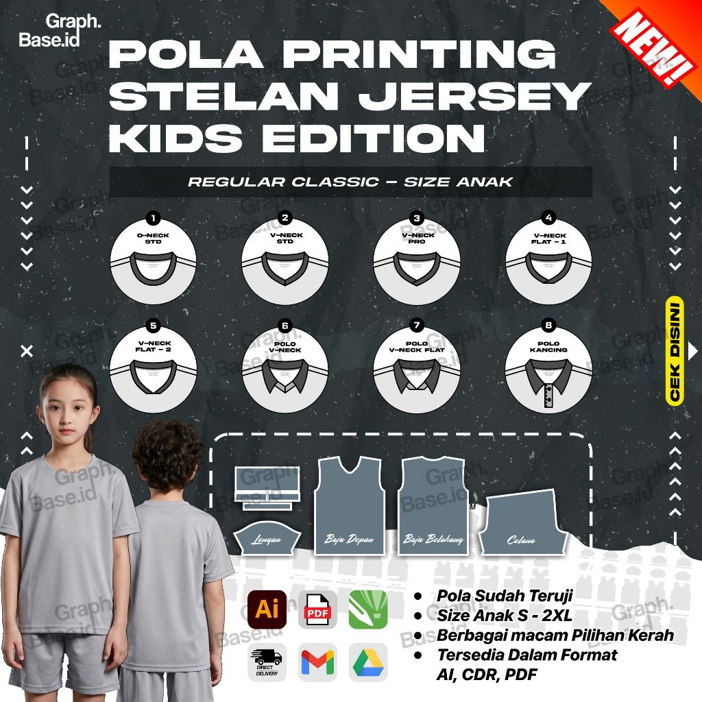 Jual Pola Jersey Printing Cdr Terlengkap & Harga Terbaru Oktober 2026 ...