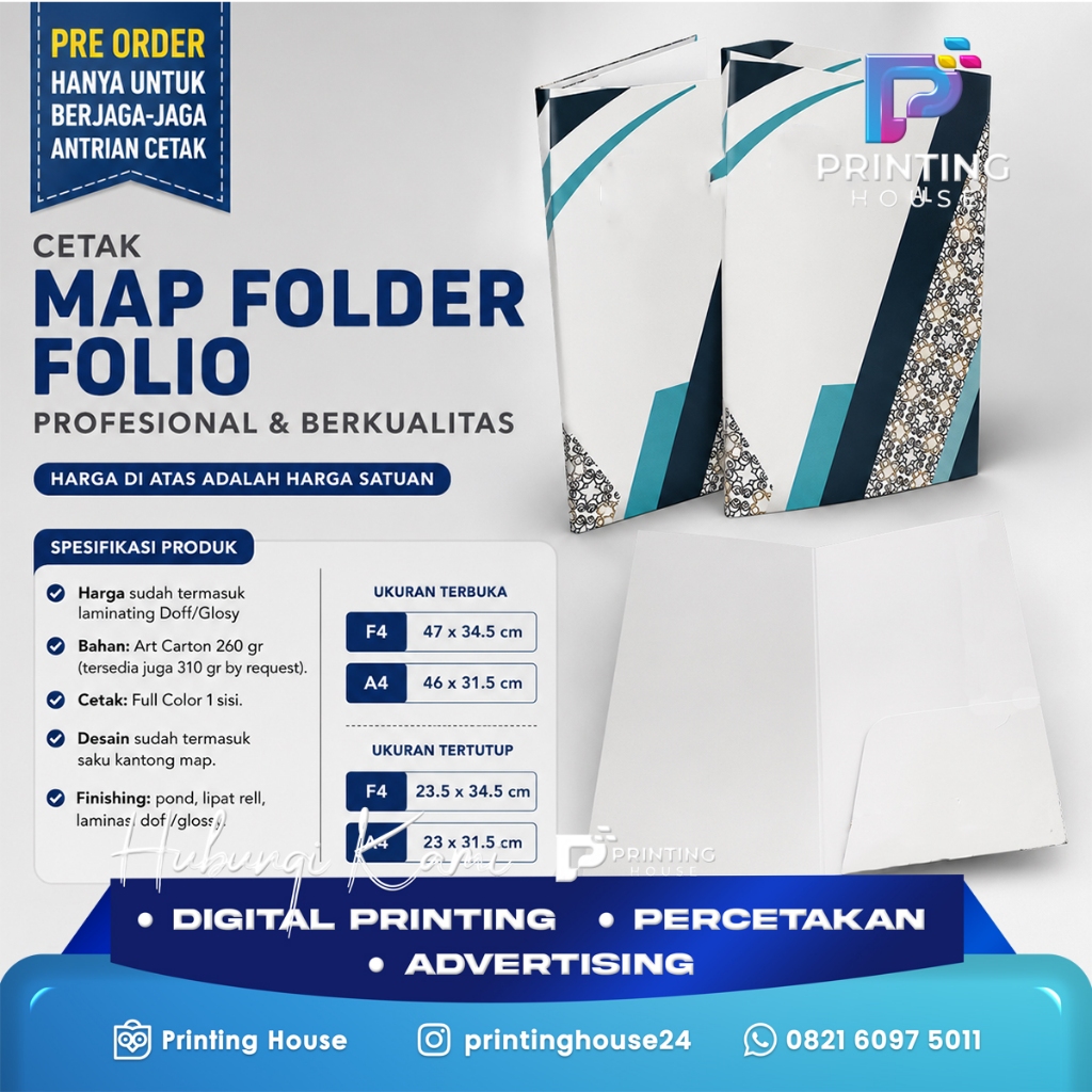 Jual Cetak Map Folder Custom Logo Perusahaan | Bahan Art Carton Tebal ...