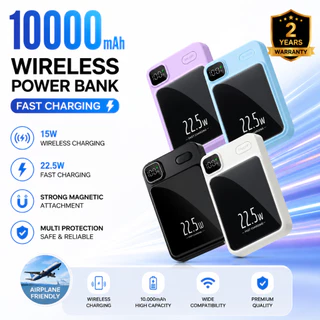 YIBAO LENTIVEN POWERBANK 10000MAH FAST CHARGING Wireless Charger Mini Magnetic Magsafe 20W TYPE C