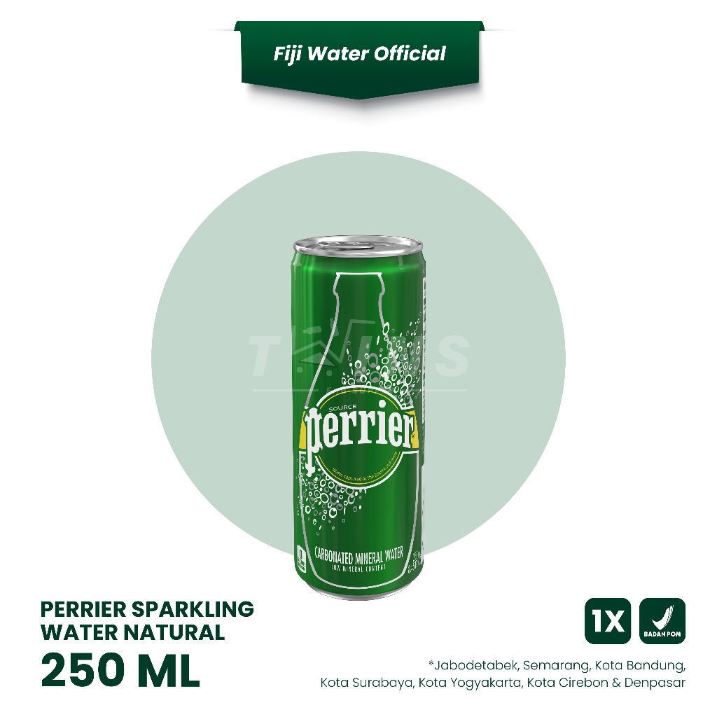 Jual Perrier Natural Sparkling Mineral Water 250ml (Can) | Shopee Indonesia