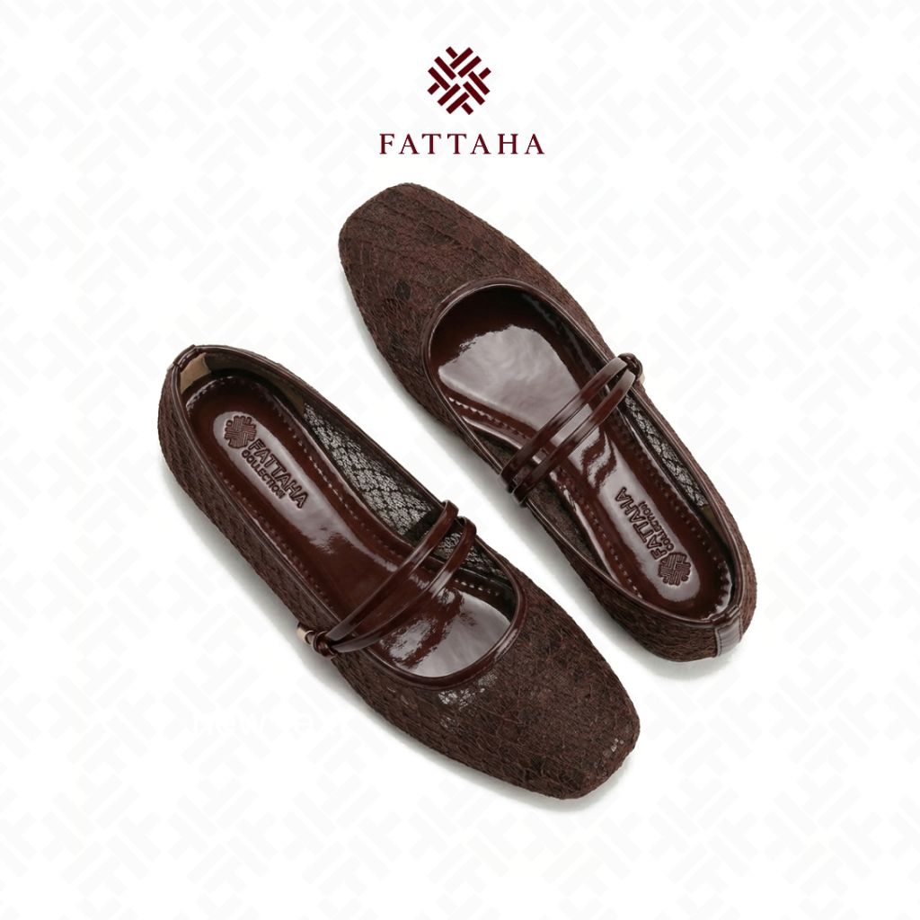 Fattaha MOFFA - Sepatu Flatshoes Wanita Jaring Mesh Mary Jane foto 5