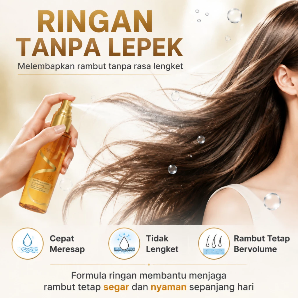 Keunggulan hair oil spray