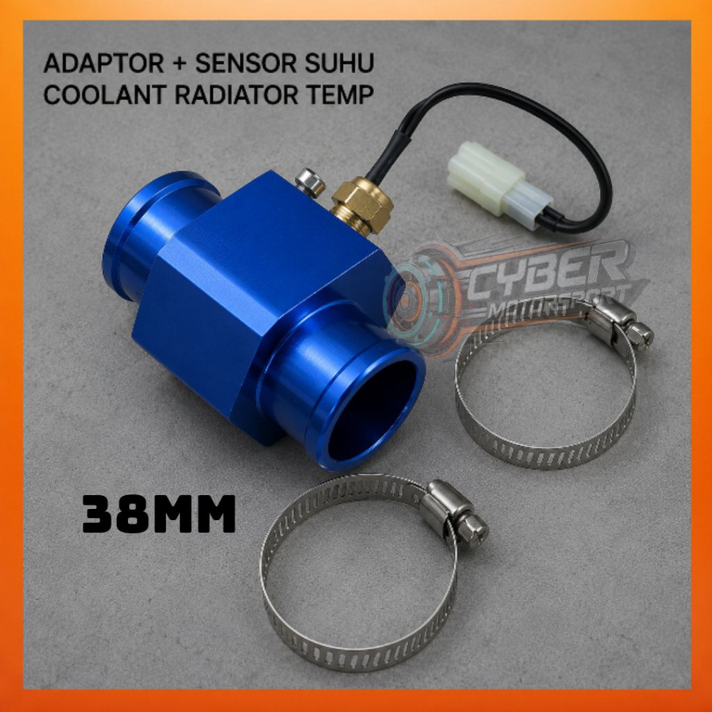 Jual paket adaptor 38mm plus sensor temperatur coolant radiator ...