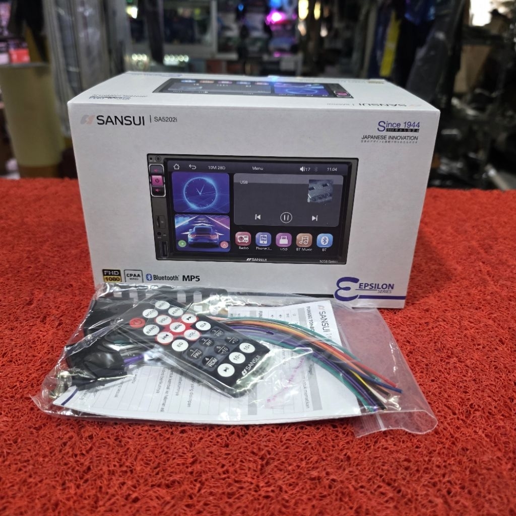 Head Unit Deckles SANSUI SA5202i EPSILON SERIES CarPlay Android Auto 7 in