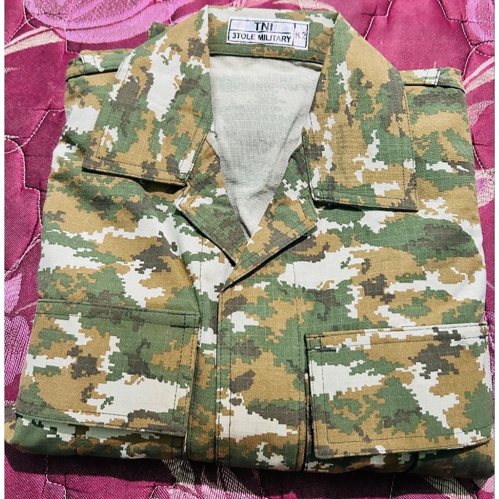 Jual PDL TNI TERBARU MICROPOLY WOOL PREMIUM PRIMA / SAGE GREEN WARNA ...