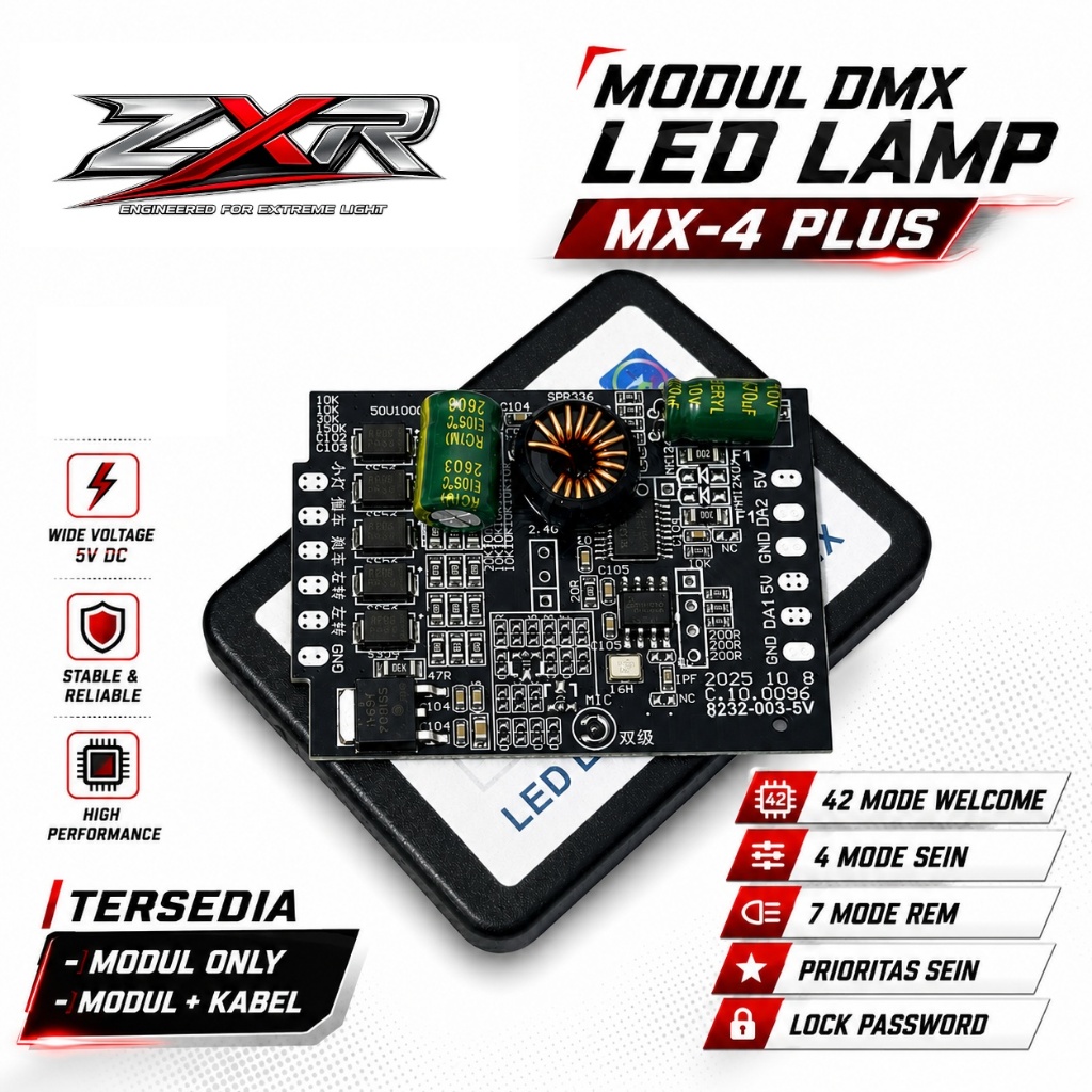 Jual MODUL DMX ZXR MX-4 PLUS MODUL PCB DMX ALIS LED KOLONG RGB LED DMX ...