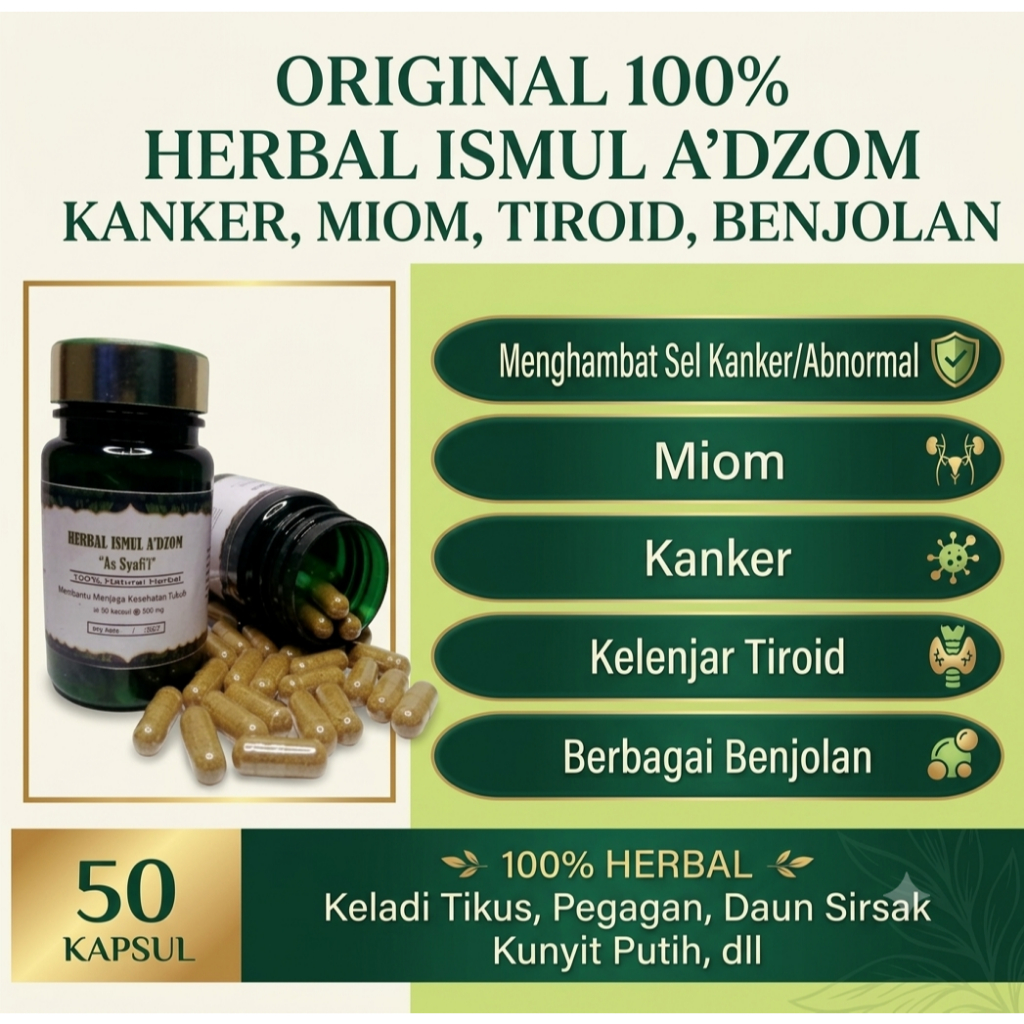 HERBAL KELADI TIKUS  (KANKER, MIOM, KISTA, TIROID DLL)