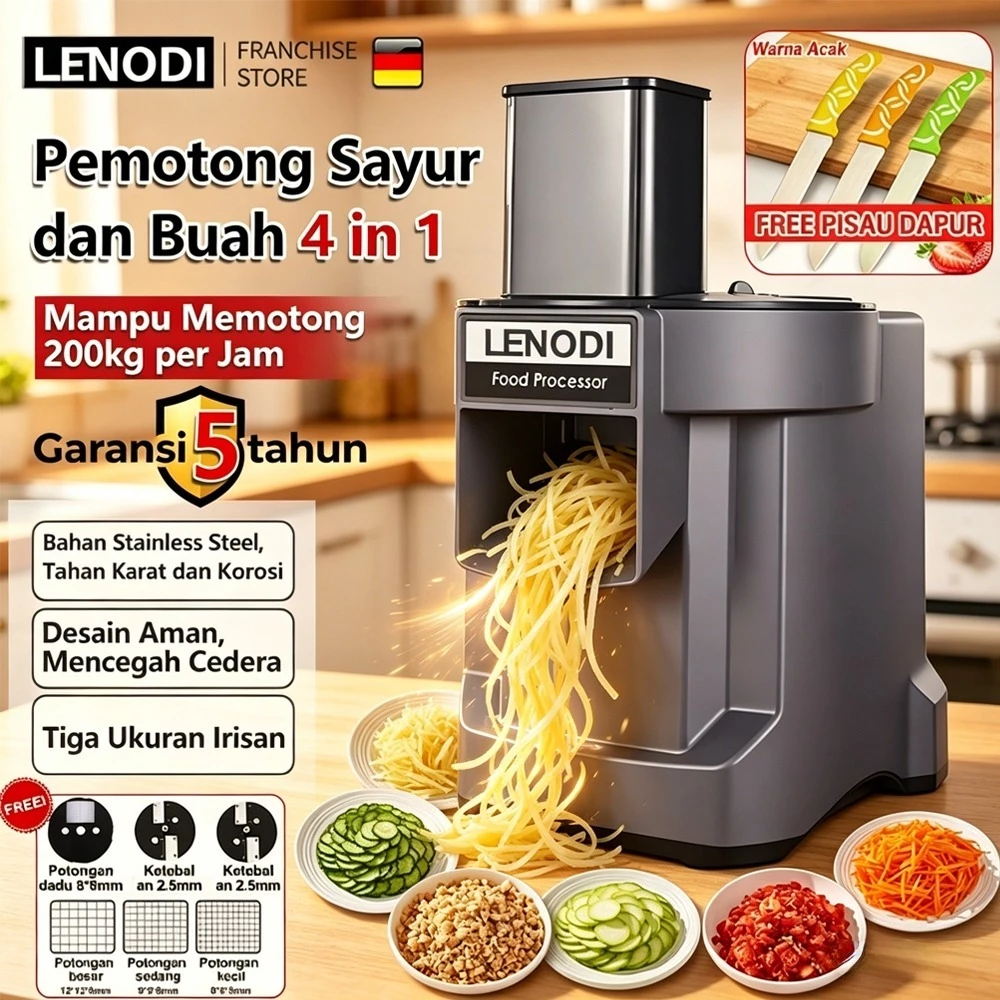 Ready Stock 4in1 Mesin Potong Sayur Multifungsi