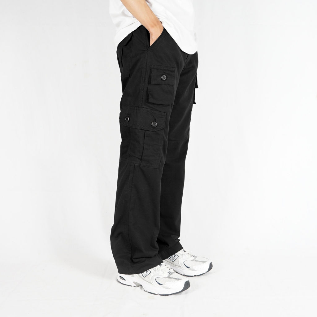 Jual IRISHKELLY Long Cargo Baggy Pants – Six Pockets Black - Kargo ...