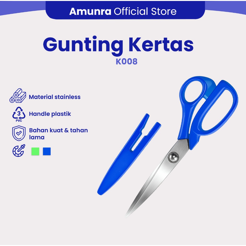 Jual Amunra K008 - Gunting Kertas Gunting Kain Bahan Stainless Tajam ...