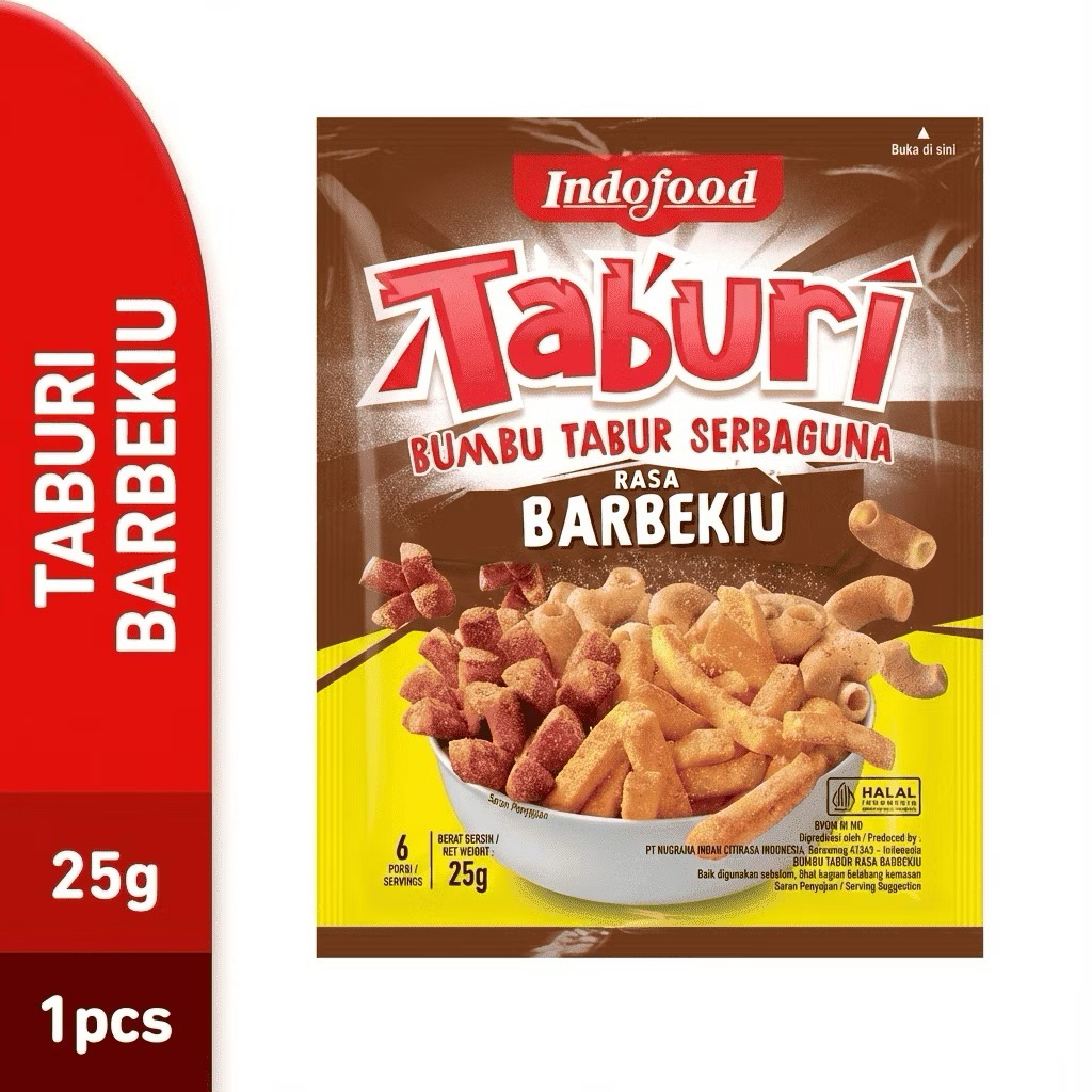 Jual Indofood Taburi Rasa Barbeque 25gr | Shopee Indonesia