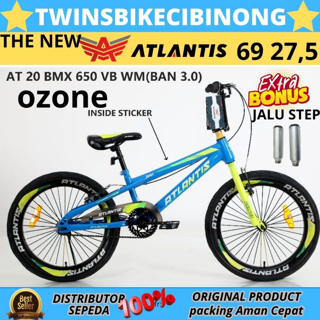 Jual Sepeda BMX 20 NEW 650 N ROVY DISC BRAKE ATLANTIS ORIGINAL | Shopee ...