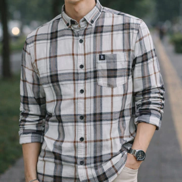 Kemeja Flanel Impor Pria Kuaitas Premium Lengan Panjang Motif Kotak