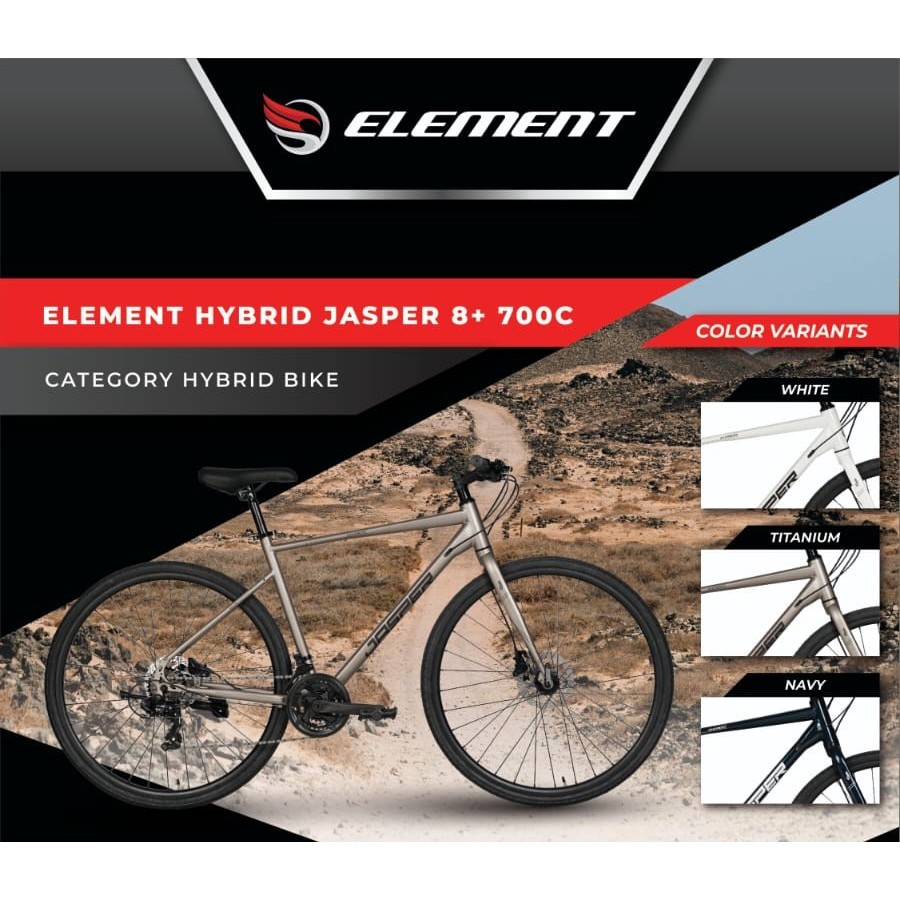 Jual Element Sepeda Hybrid 24 speed Jasper 700cc Urban bike, Commuter ...