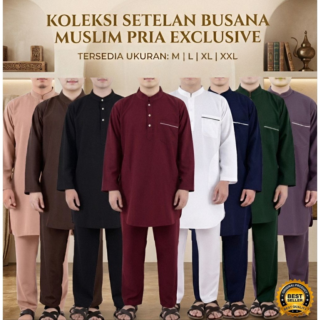 SETELAN KURTA DEWASA / SETELAN PAKISTAN DEWASA / BAJU MUSLIM PRIA / BAJU KOKO PRIA / BUSANA MUSLIM PRIA TERMURAH