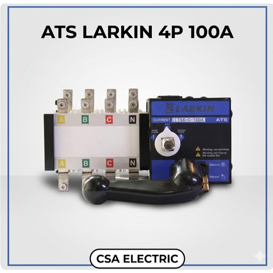 Jual Larkin Dual Power Automatic Transfer Switch (ATS) 4-Pole 100A ...
