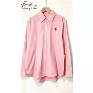 Blouse Wanita Leher V Logo Samping Kemeja Wanita V Korean Style Baju Wanita Lengan Balon Panjang
