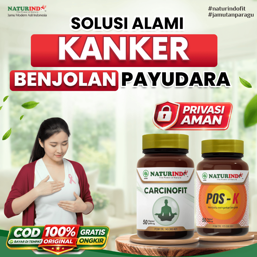 Obat Kanker Payudara Paling Ampuh Benjolan Mastitis FAM PD Carcinofit Pos K Naturindo