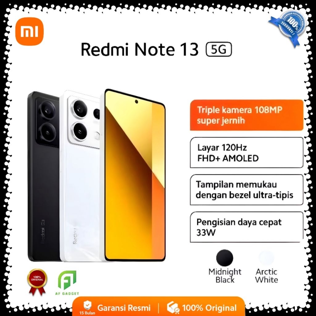 Jual Xiaomi Redmi Note 13 5G 8/256GB D6080 5000mAh 120Hz Amoled 108MP ...