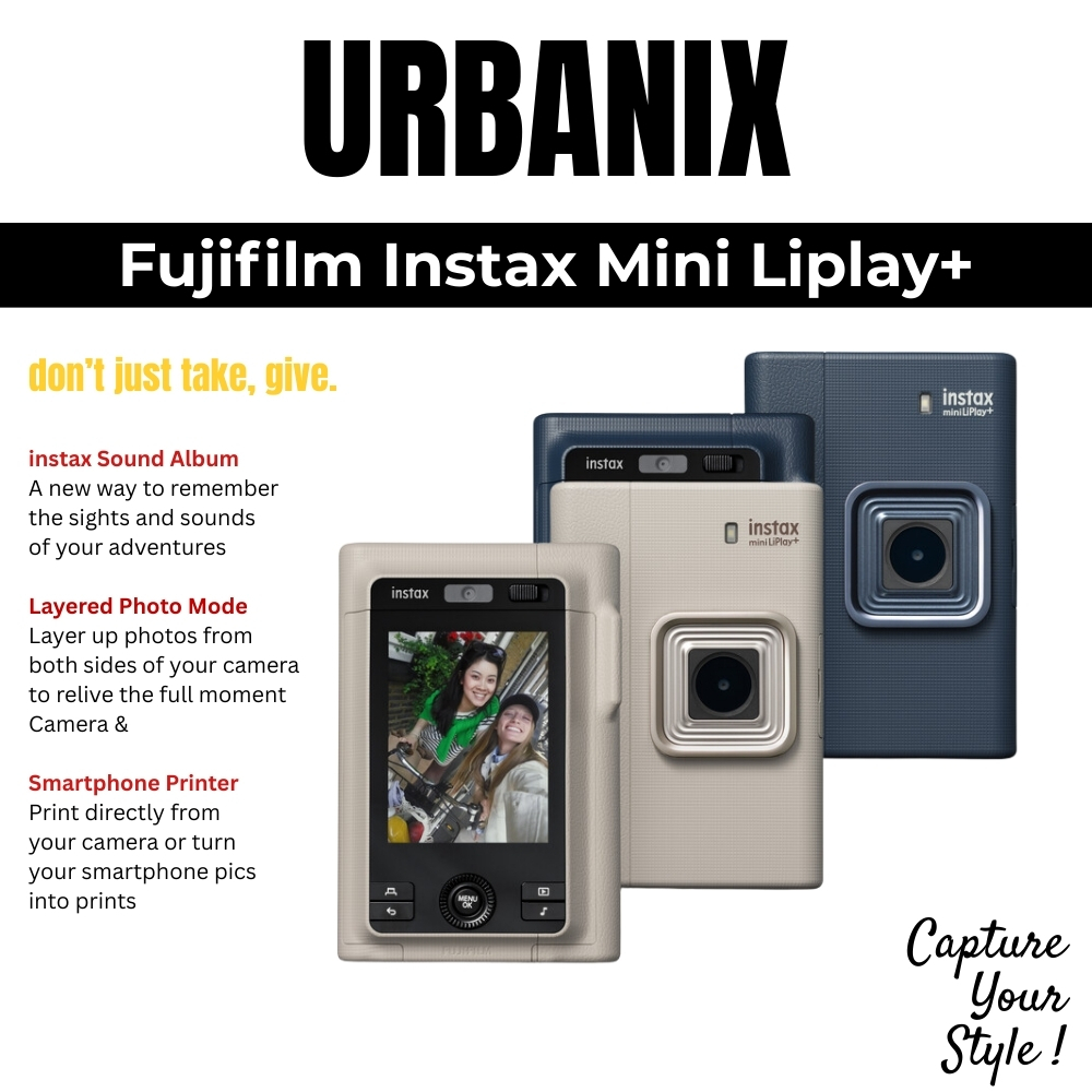 Lebakort Harde Hoes Voor Fujifilm Instax Mini Liplay/Liplay+ – EVA/Nylon – Met Elastische Band & Opbergvakjes
