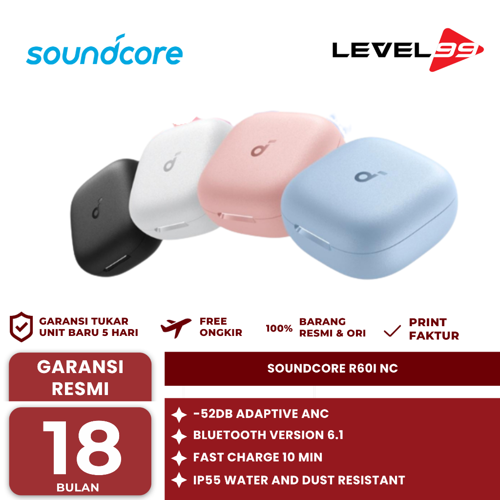 Jual Anker Soundcore R60i NC R60iNC ANC TWS Noice Cancelling Earbuds Ai ...