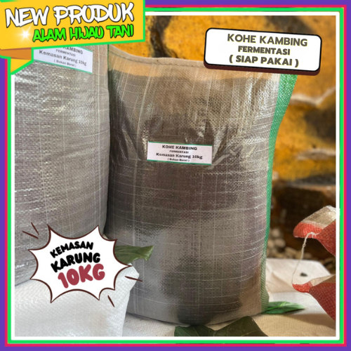 Kohe Kambing Fermentasi Halus Pupuk Organik Media Tanam Karung 10KG Siap Pakai | AHT