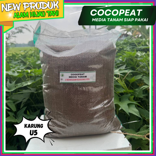 AHT - Media Tanam Cocopeat - Kemasan Karung 5 Kg - Cocopeat Media Tanam 1 Karung Kemasan 5Kg (BUKAN BERAT)