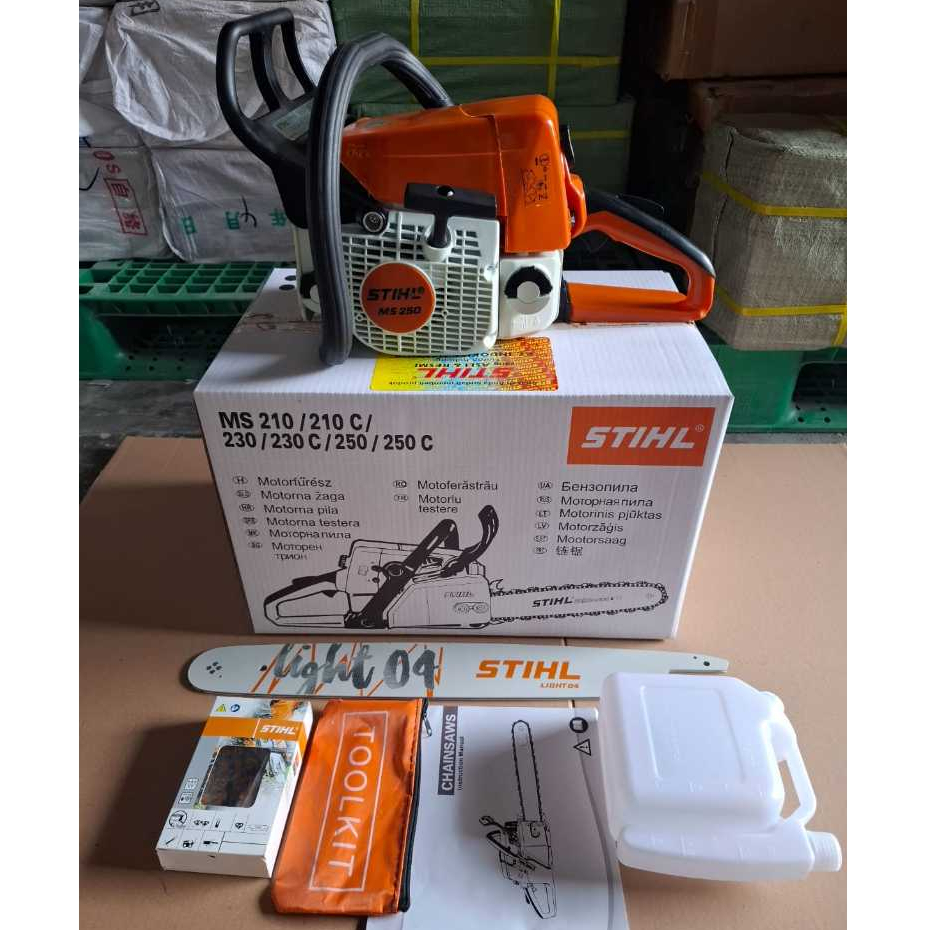 Jual Chainsaw STIHL MS 250 Komplit Siap Pakai, Bar LIGHT 04 20"/38T ...
