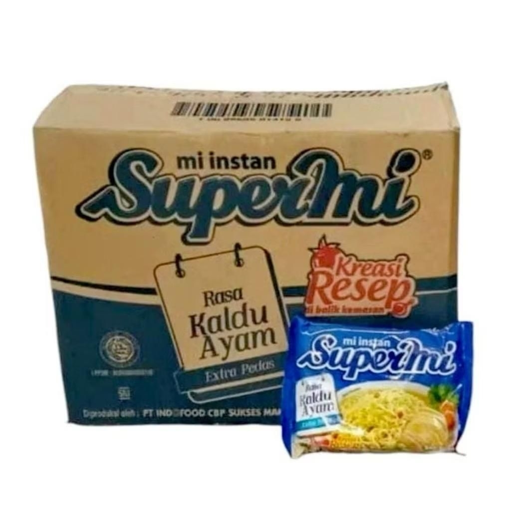 Jual 40Pcs Supermi Rasa Kaldu Ayam 1 Dus Mie Instant | Shopee Indonesia