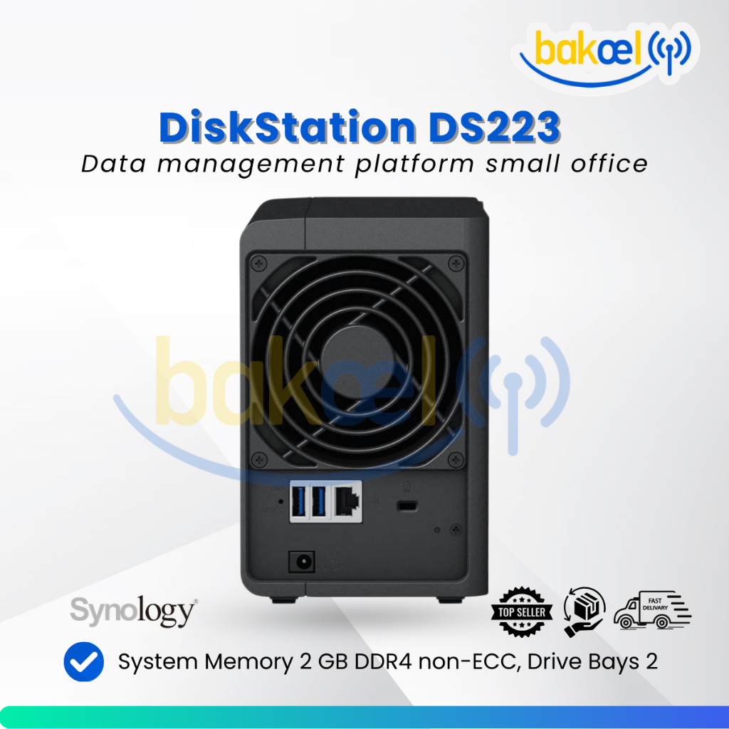 Jual Synology Diskstation DS223 - 2 Bay NAS Server 1.7 GHz 2GB RAM ...