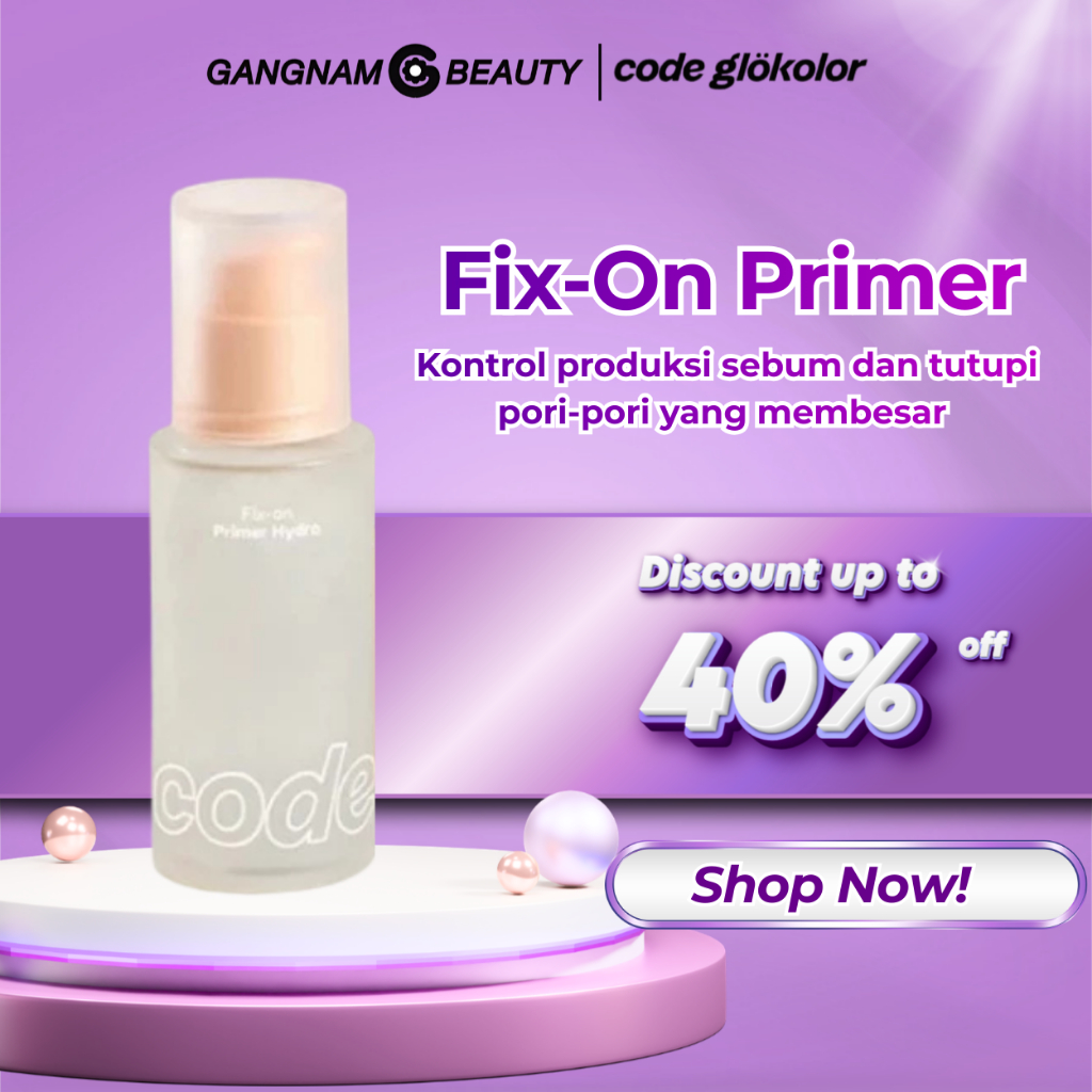 Jual CODE GLOKOLOR Fix On Primer 30ml - Primer Blur Pori-Pori dengan ...