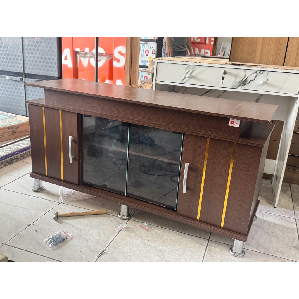 Jual Buffet Rak TV Kaca Minimalis | Shopee Indonesia