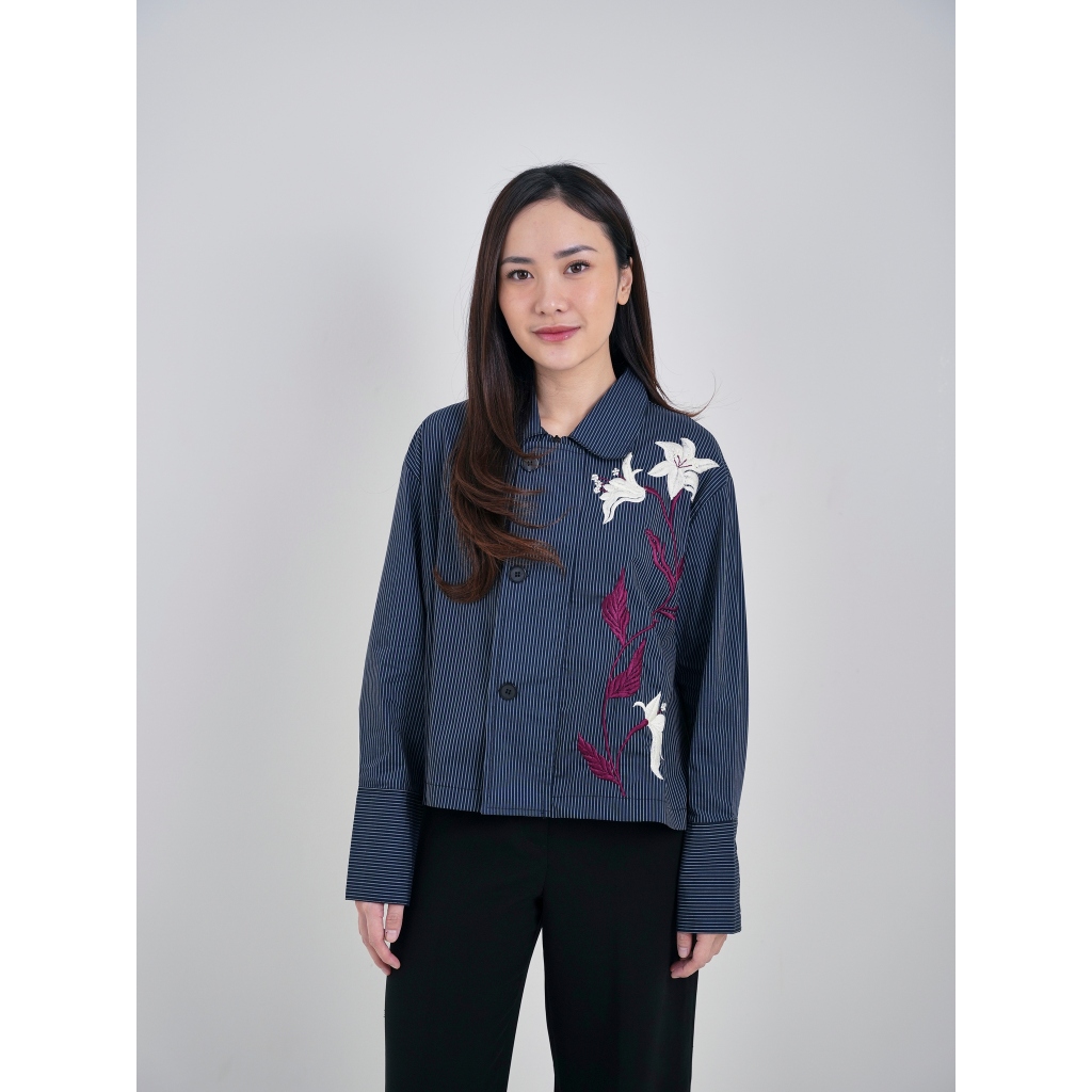 Jual STUDIO TUI - TAVIA OUTER IN NAVY | Shopee Indonesia