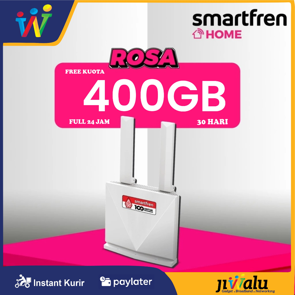 Modem Router Home Smartfren RE11 ROSA ZTE FREE Bonus Kuota 400GB Full Reguler 24 Jam