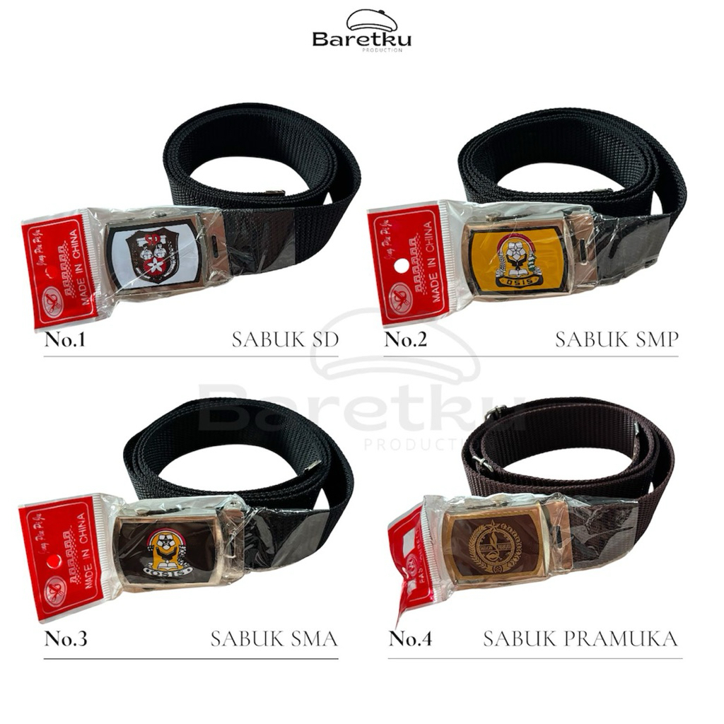 Jual SABUK SEKOLAH SD SMP SMA PRAMUKA (SATUAN) | Shopee Indonesia
