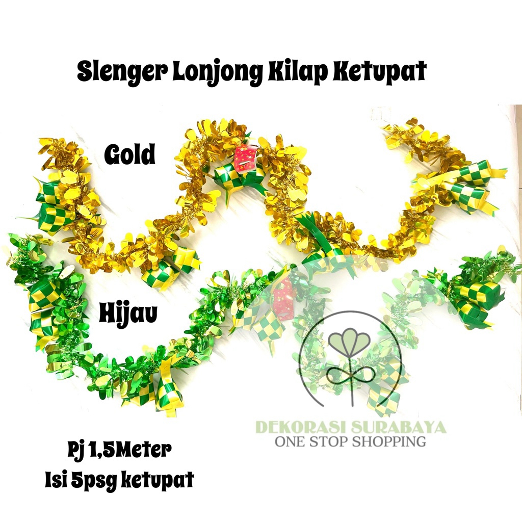 Dekorasi Lebaran Ketupat Hari Raya / Hiasan Idul Fitri SLenger Ketupat