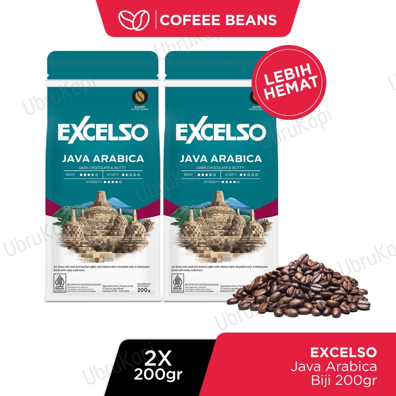 Jual EXCELSO JAVA ARABICA BIJI 200G TWIN PACK | Shopee Indonesia