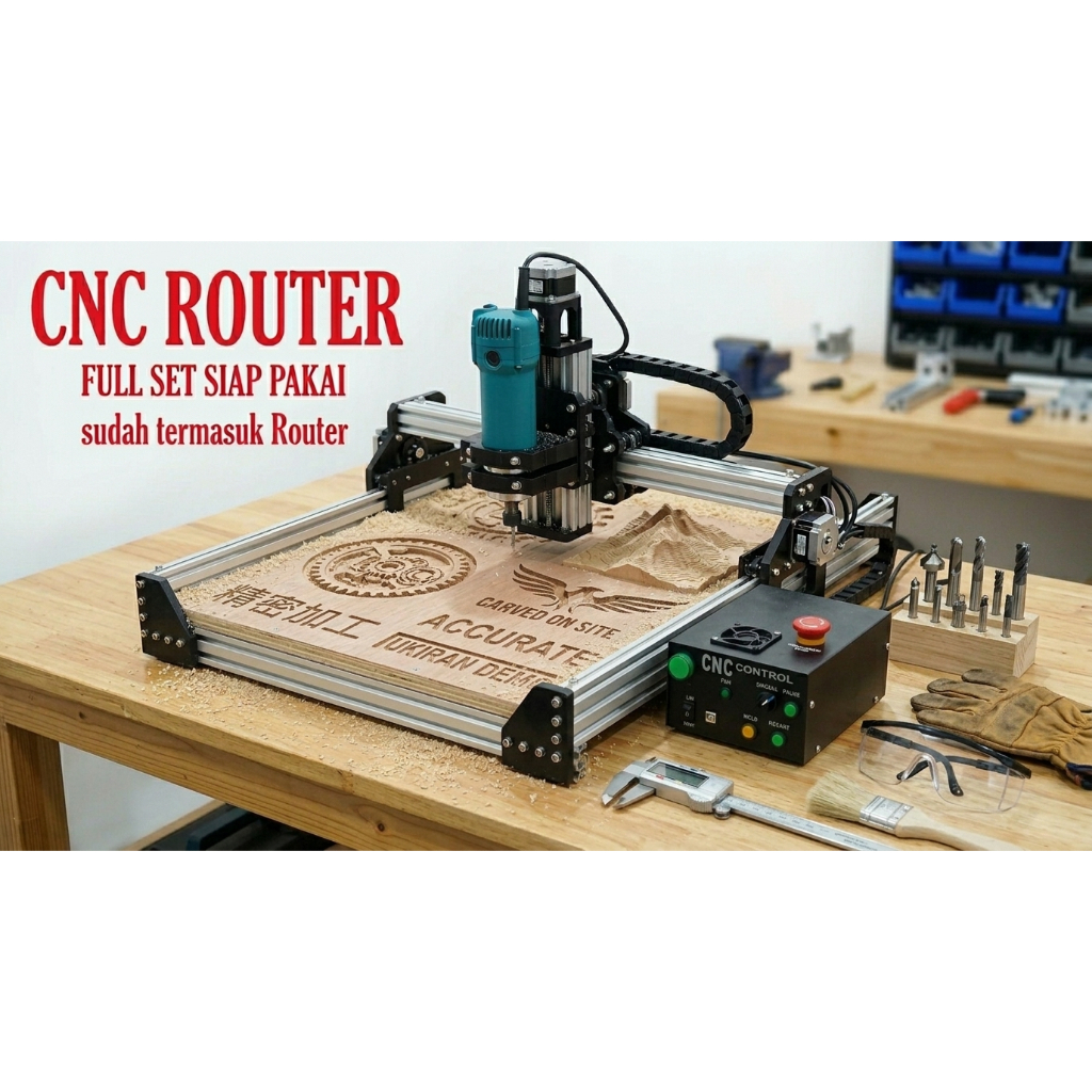 Jual MESIN CNC ROUTER 8010/ UKURAN 80 X 100CM | Shopee Indonesia