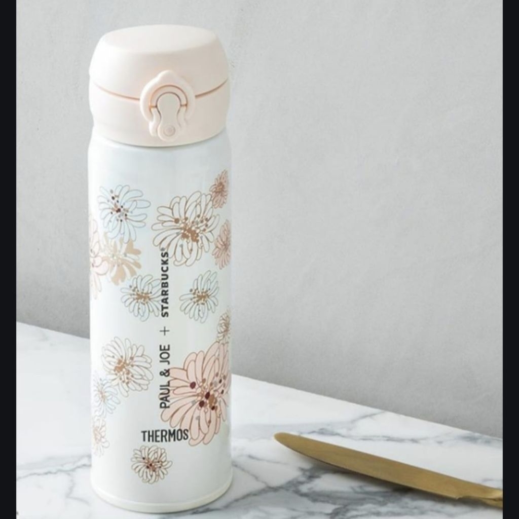 Jual Starbucks x Paul & Joe Thermos Off-White Floral Grande 473ml