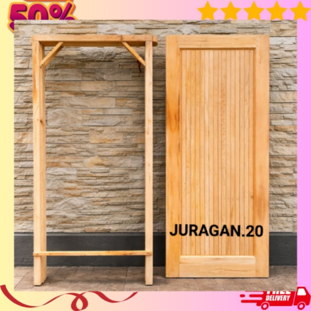 Pintu+Kusen Model Garis Garis Pintu Depan Pintu Kamar Minimalis