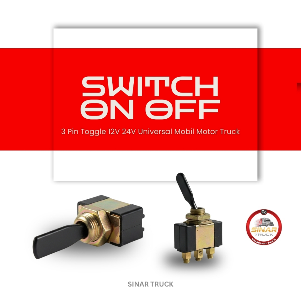 Jual Switch Saklar Tekan Toggle On Off 2 Pin 12V 24V - Saklar Tuas Besi ...