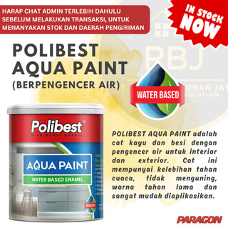 Jual 1L - POLIBEST AQUA PAINT / cat kayu dan besi dengan pengencer air ...
