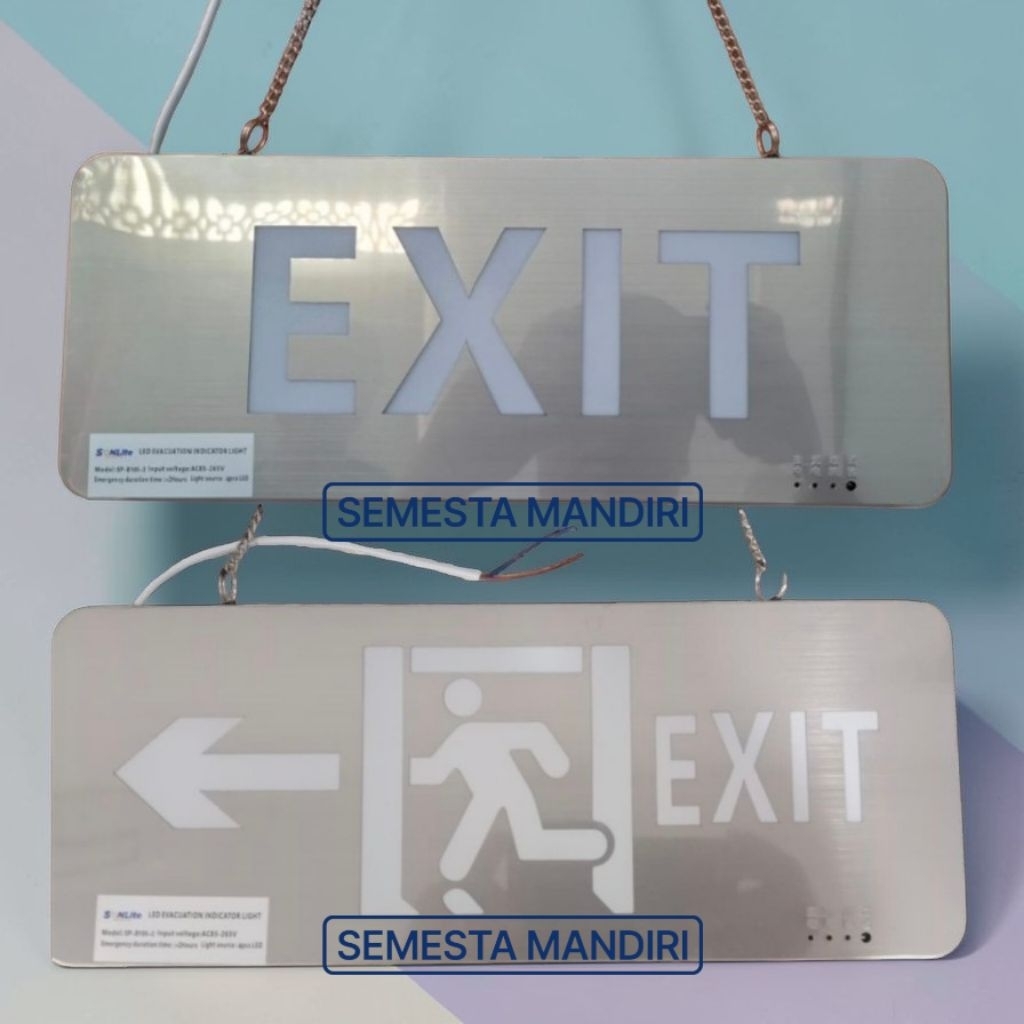 Jual Lampu Emergency EXIT Sign Petunjuk Arah Emergency LED Lampu ...