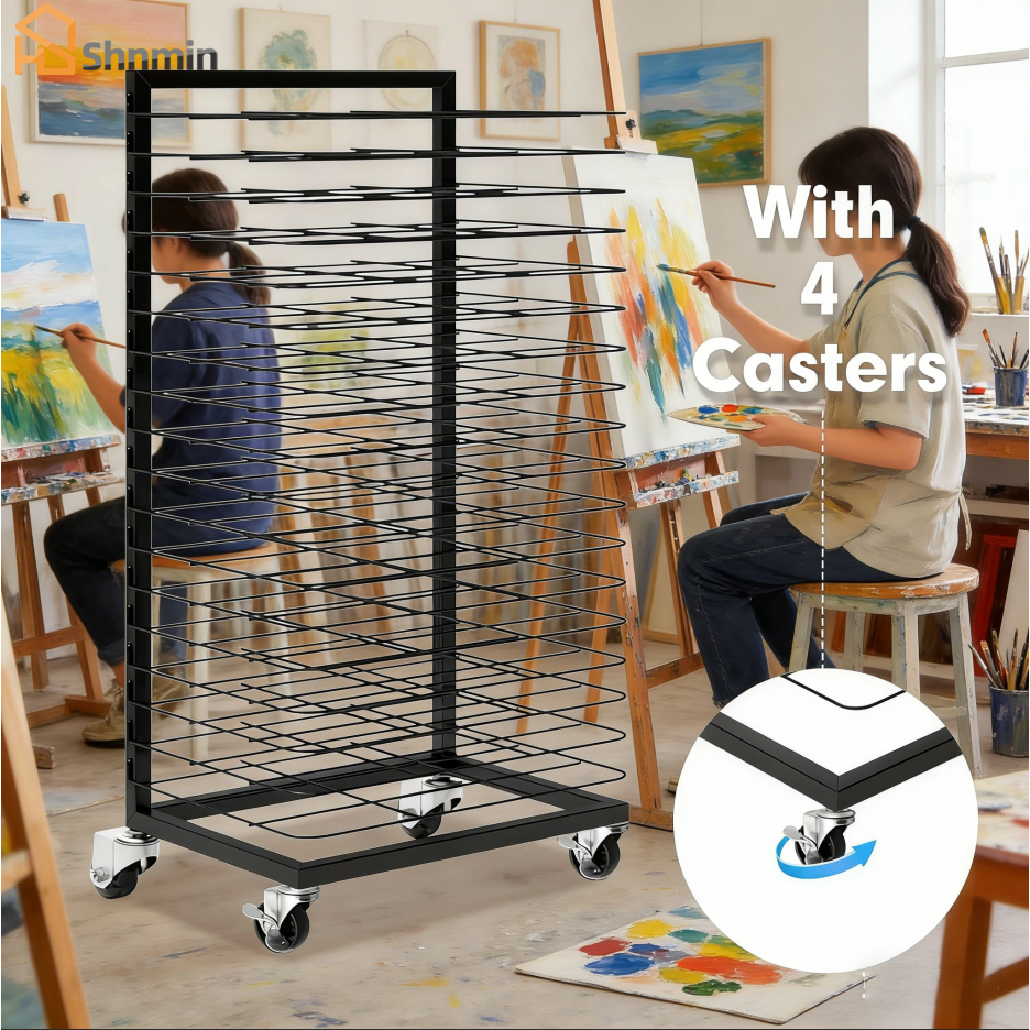 Jual Rak Pengeringan Lukisan 18 Lantai Art Drying Rack for Classroom ...